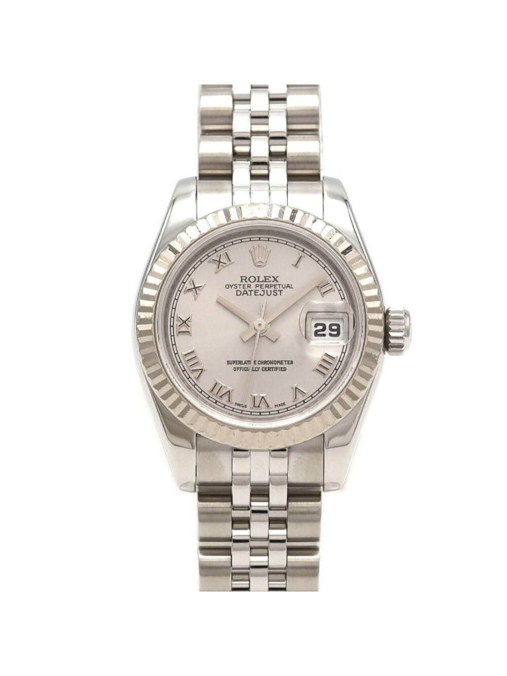 Rolex Datejust Stainless Steel White Gold Automatic